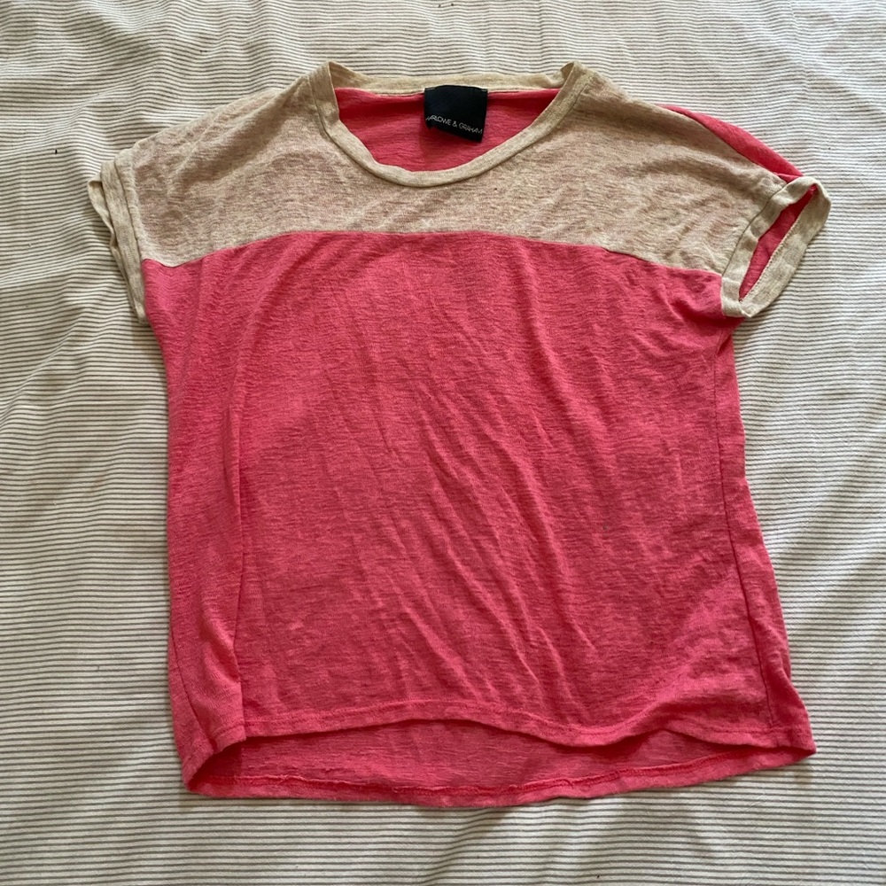 pink top, good condition